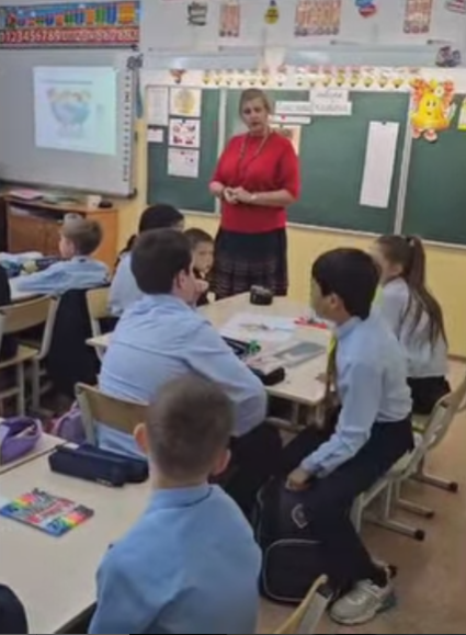 3 "сыныпта" сыныпта ашық сынып сағаты.  Открытый классный час в 3 "В" классе ✨