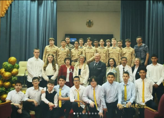 "Ұлы Жеңістің 80 жылдығына арналған «Ерлік сабағы". "Урок мужества», посвящённый 80-летию Великой Победы.