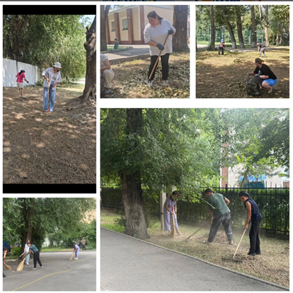 Субботник, посвящённый 180-летию Абая Кунанбайұлы 🌿