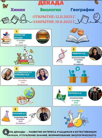 Декада биологии, химии и географии