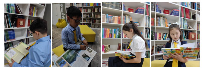 Акция «15 минут чтения во время перемен»,