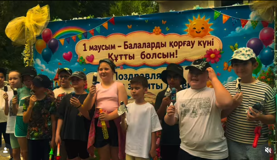 Открытие пришкольного лагеря "Акбота"